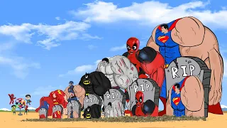 Rescue HULK & SPIDERMAN, SUPERMAN,BATMAN,FLASH: Returning from the Dead SECRET - FUNNY CARTOON