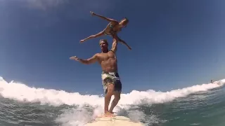 Tandem Surfers Show Off Amazing Routine