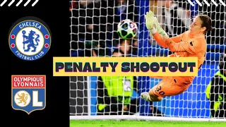 FULL PENALTY SHOOTOUT | CHELSEA VS LYON | UWCL |WOMEN'S CHAMPIONS LEAGUE | QUARTER-FINAL SECOND LEG