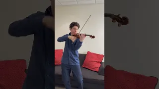 The crazy ending of Dvorak's violin concerto - Augustin Hadelich pre-concert warmup #shorts