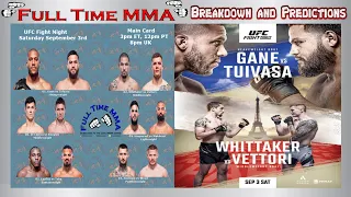 UFC Fight Night: Ciryl Gane vs Tai Tuivasa - BREAKDOWN AND PREDICTIONS