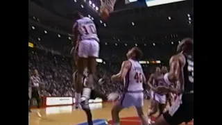 Dennis Rodman Steps Over for His Signature One-Footed Block vs. Spurs (1990)