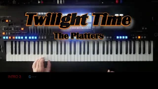 Twilight Time - The Platters, Cover, mit titelbezogenem Style auf Yamaha Genos