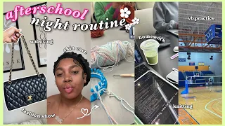 a REALISTIC college night routine ❀ after school hours | volleyball, homework, knitting etc.