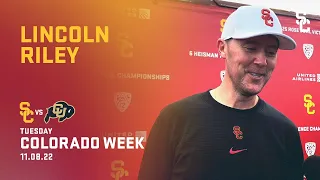 Lincoln Riley on USC’s “hunger” to improve, 6-day prep for Colorado