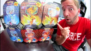 OPENING 6 POKEMON HIDDEN FATES TINS! (Two Of The Same Epic Shiny GX's!)