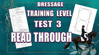 NEW USDF/USEF Training Level Test 3 - v. 2023 *Read Through* Audio