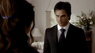TVD 1x19 - Damon tells Elena that Stefan is still drinking human blood | Delena Scenes HD