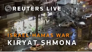 LIVE: Israeli town of Kiryat Shmona near Lebanon border after rocket strike