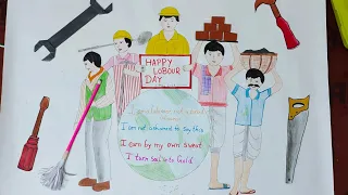 World Labour Day Drawing ll Labour Day Drawing ll Labour Day Poster