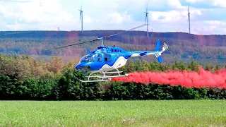 HUGE RC BELL-206 JETRANGER / SCALE 1:3 MODEL TURBINE HELICOPTER / FLIGHT DEMONSTRATION !!!