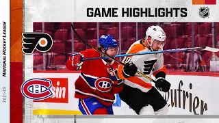 Flyers @ Canadiens 12/16/21 | NHL Highlights