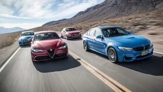 2017 Alfa Romeo Giulia Quadrifoglio vs  2017 BMW M3, 2017 Cadillac ATS V, 2017 Mercedes AMG C63 S