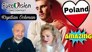 Poland | Eurovision 2022 | Krystian Ochman - River -  (REACTION 🇮🇹ITA🇨🇴COL)