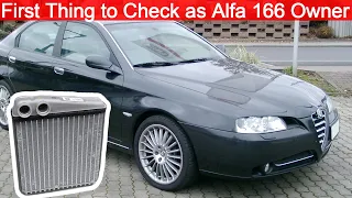 Most Important Thing to Check as Alfa 166 Owner, Heater Core Matrix Diagnosis