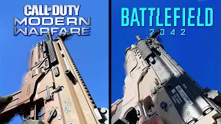 Battlefield 2042 vs Call of Duty : MW/BOCW - Weapons Comparison