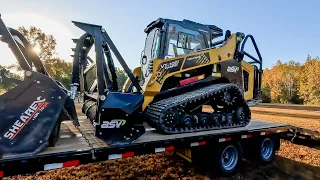 Land Clearing with the new ASV VT 100 skidsteer