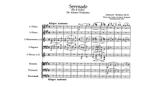 Brahms: Serenade No. 2 in A major, Op. 16 (with Score)
