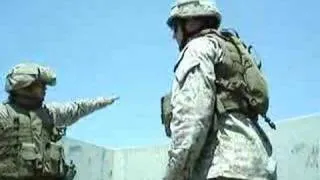 Marines Throwing Grenades in Training