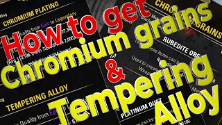 How to farm Tempering Alloy and Chromium Grains - ore and dust farming locations 2020