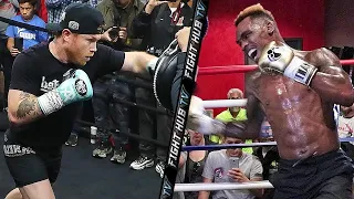 CANELO VS JERMELL CHARLO • POWER COMPARISON • BAG & PAD WORK