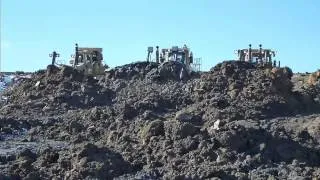 THE WALL OF DIRT!!! - Triple dozer push