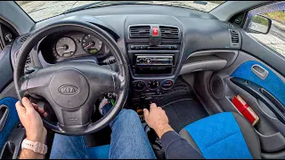 2005 Kia Picanto I [1.0 SOHC 62HP] |0-100| POV Test Drive #1873 Joe Black