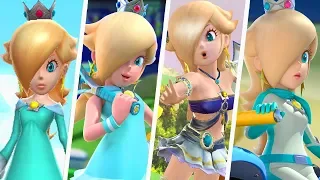 Evolution of Princess Rosalina in Super Mario Sports Games (2008 - 2018)