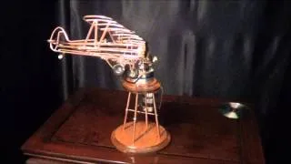 BiPlane, Kinetic Wire Airplane Sculpture, Model #29