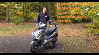 Highspeed E-Scooter ANGRY HAWK 80 km/h 100 km Elektroroller Futura E-Roller Motorrad 125er Roller
