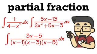 Integration By Partial Fractions (distinct linear factors)