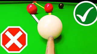 Snooker Cue Ball Spin Control Break Building Tips