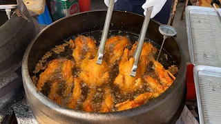 바삭함이 미쳤다? 가마솥 통닭으로 대박난 옛날통닭 닭강정 달인 제천오일장 / fried chicken in a cauldron / korean street food