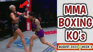 MMA & Boxing Knockouts, August 2023 | Week 3