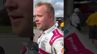 Felix Rosenqvist has checked out of the infield hospital. #indy500