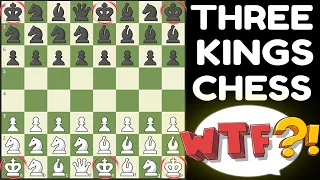 Three Chess Kings Fighting Royal Battle using Fairy Stockfish