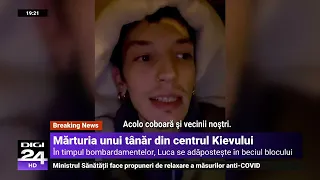 Mesajul unui tânăr din centrul Kievului: „Ce se întâmplă în Ucraina atinge pe toată lumea”