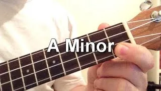 How to play A Minor chord on the ukulele!