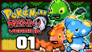 Pokemon Sienna Part 1 COMPLETED ROM HACK + NEW POKEMON Gameplay Walkthrough