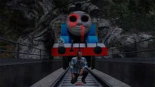 Encontrei um monstro assustador no TRILHO do TREM (THOMAS.EXE)