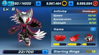 Sonic Forces Speed Battle - Infinite Unlocked and Upgraded to level 8 - All 56 Characters Unlocked