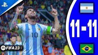 FIFA 23 BRAZIL VS ARGENTINA | NEXT GEN PS5 GAMEPLAY | FULL MATCH IN 4K | Ft. Messi, Neymar | R7M10