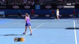 Sharapova vs Kvitova Australian Open 2012 Highlights