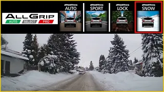 Suzuki Vitara 4WD  -  SNOW MODE on snowy roads - All Grip Select - @4x4.tests.on.rollers