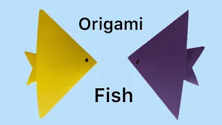 How to make a paper Fish? The easiest Origami Fish 🐟
