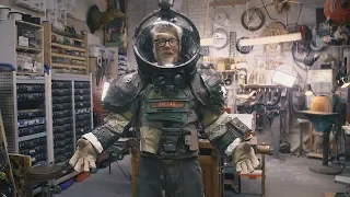 Inside Adam Savage's Cave: High School Alien Play Spacesuit!