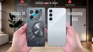 Infinix Gt 20 Pro vs Samsung A55  Full comparison ⚡Which one is Best