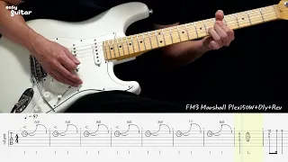 Jeff beck - Cause We've Ended as Lovers Guitar Lesson With Tab(Slow Tempo)