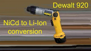 Converting a 20 year old Dewalt screwdriver from 7.2v NiCd to Li-Ion