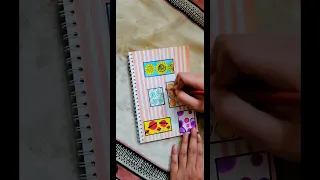 Sketchbook Idea🎨❤️#sketchbook #satisfying #asmr #relax #scrapbooking #bulletjournal